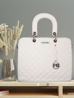 FLYING BERRY - Womens White Hand Bag